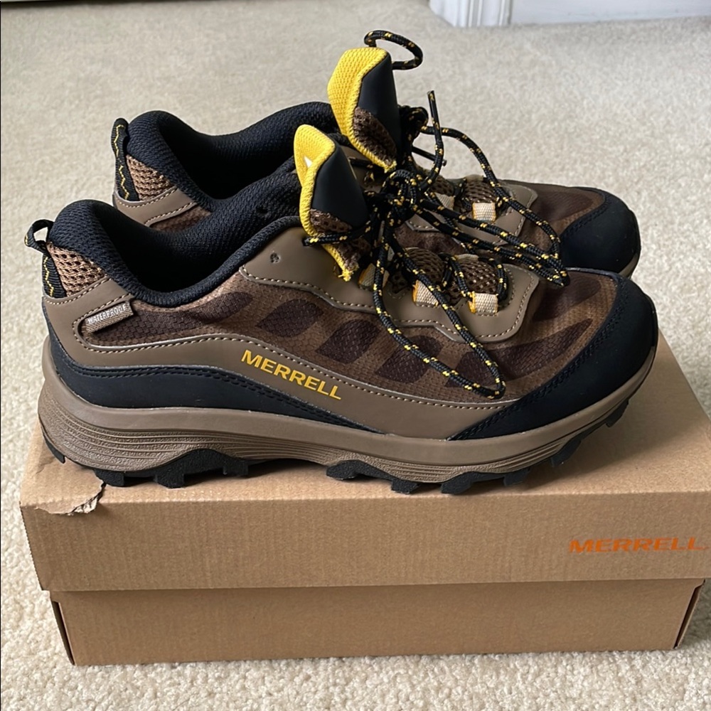 New in box Merrell Water Proof Hiking Shoes (Moabspeed Low)